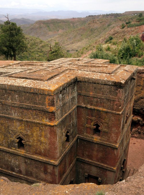 FILE PHOTO: Bet Medhane Alem rock church is seen in Lalibela